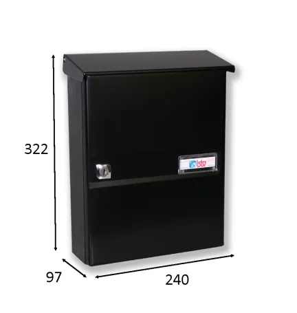 BUZON COLONIA NEGRO 322 x 240 x 97